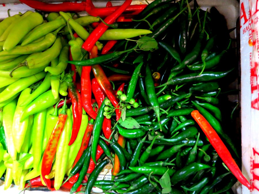 Bangkok'ta Pazar alışverişi