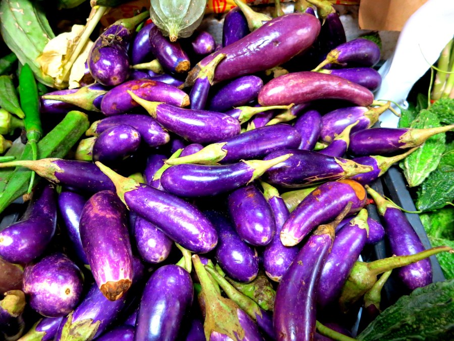 Bangkok Pazar alışverişi