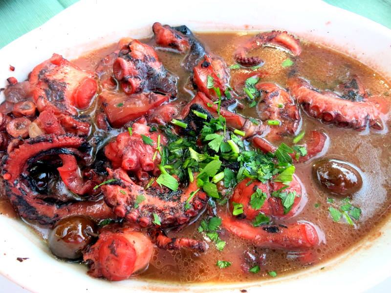 Şarap soslu Ahtapot